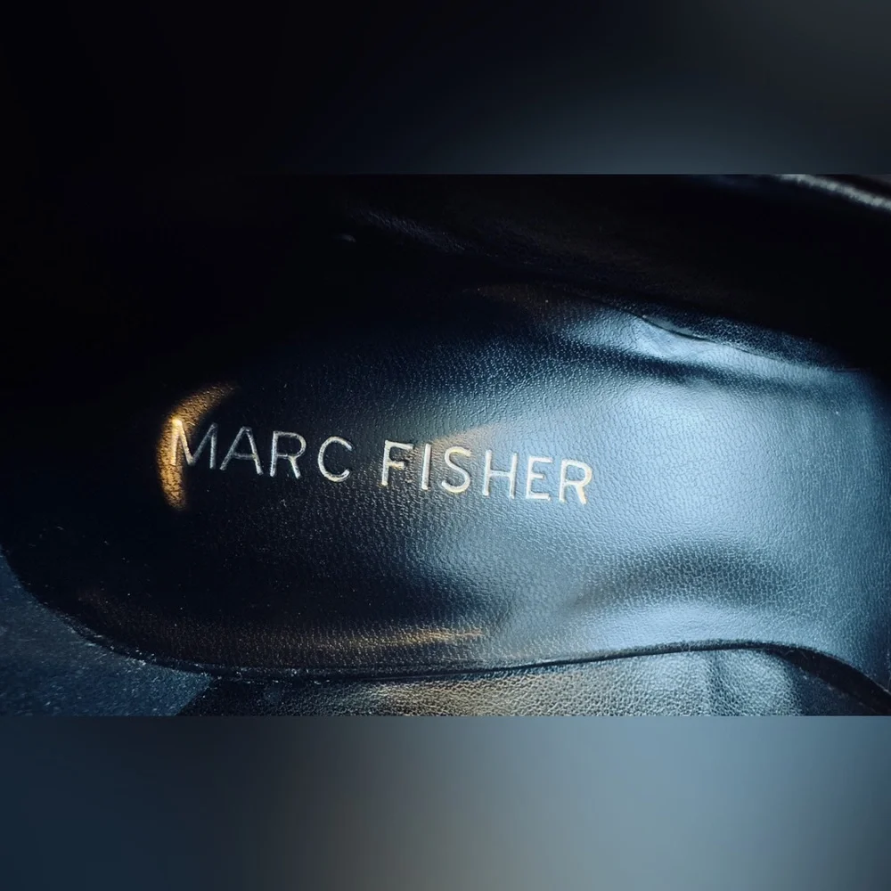 Marc Fisher Darren Black Stiletto Heels Size 8.5M‎